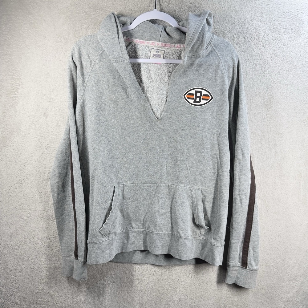 Victorias Secret Pink Cleveland Browns Hoodie L Meet Me In The Endzone Dawg Poun